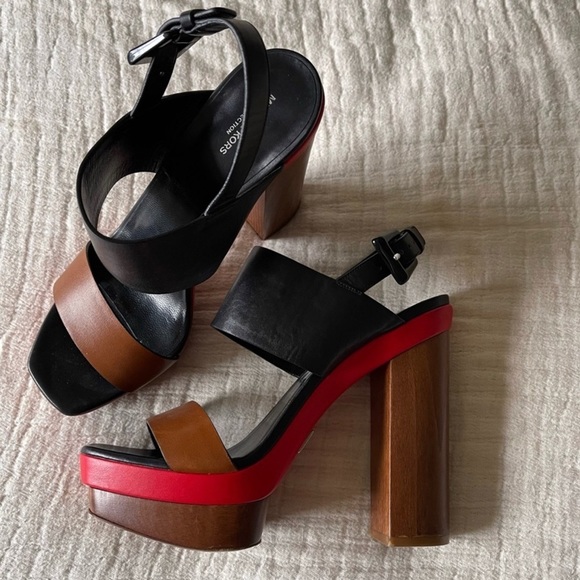 Made in italy Michael Kors Collection Wooden platform pumps Size 8 - Picture 4 of 7